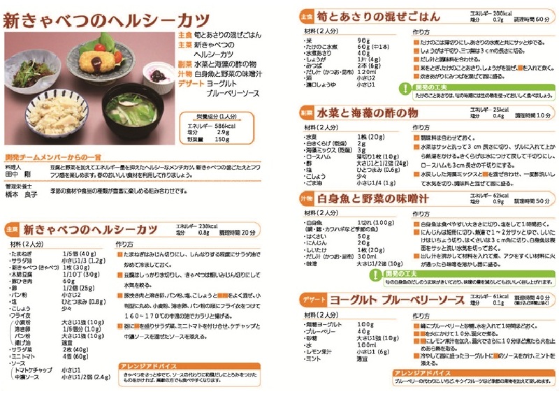 新きゃべつのヘルシーカツ